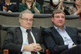 Профессор Федоров А.В. и профессор Пучков К.В. в зале конференции