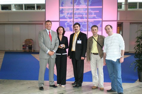 С коллегами на Европейском съезде по урологии (Стокгольм, 2008)
