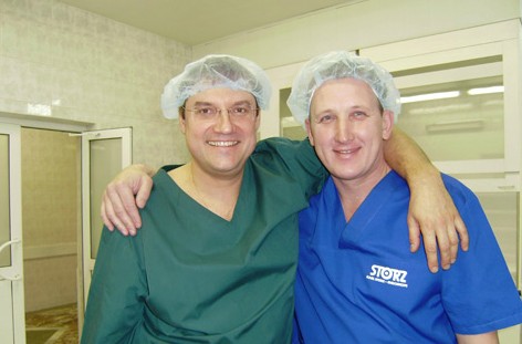 С коллегой и другом проф. Шевелой А. В. во время проведения мастер-класса (Новосибирск, 2008)