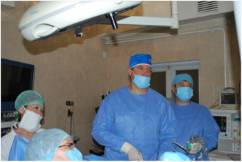 Лапароскопические операции на матке (профессор К.В.Пучков, 18 апреля 2013 года в г. Алматы (Республика Казахстан). 
