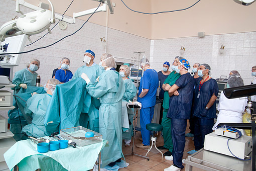 Лапароскопическое удаление эндометриодного очага.